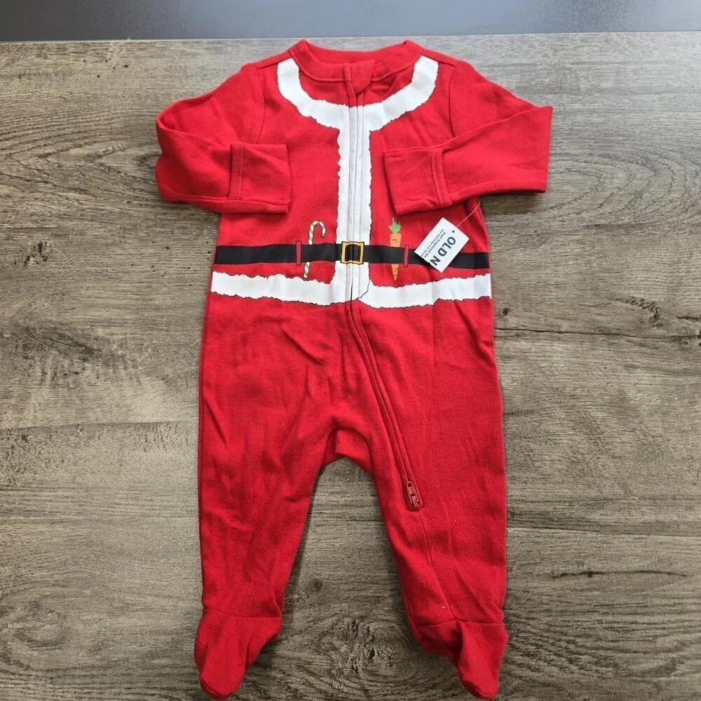 NEW Old Navy Sleepers Outfits 0-3 Mo Newborn Lot of 3 Hand Covers 2 Way Zippers